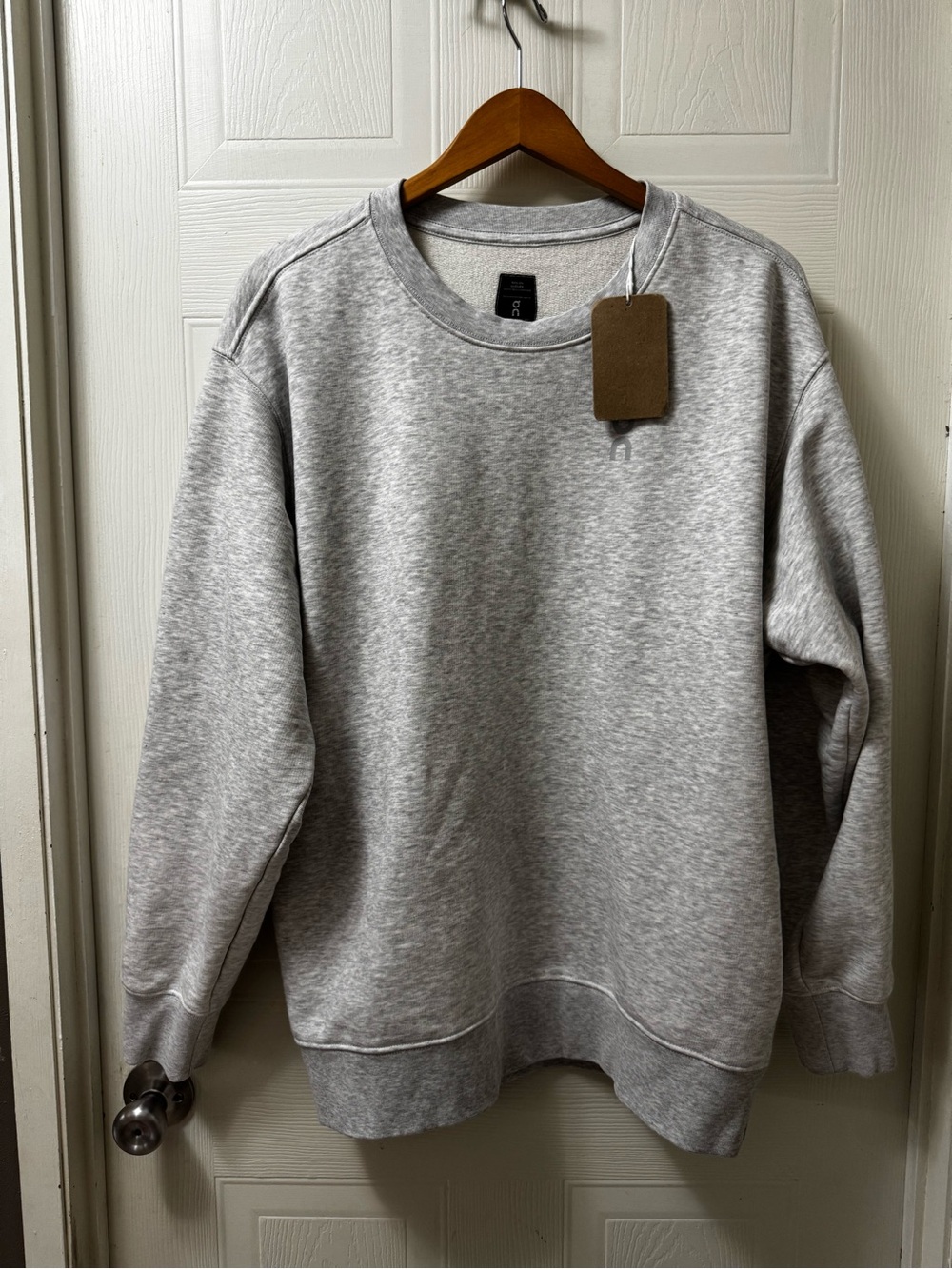 On Running Men's Heather Gray Crewneck Sweatshirt